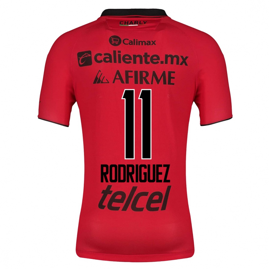 Moteriškas Lucas Rodríguez #11 Raudona Namų Marškinėliai 2023/24 T-Shirt