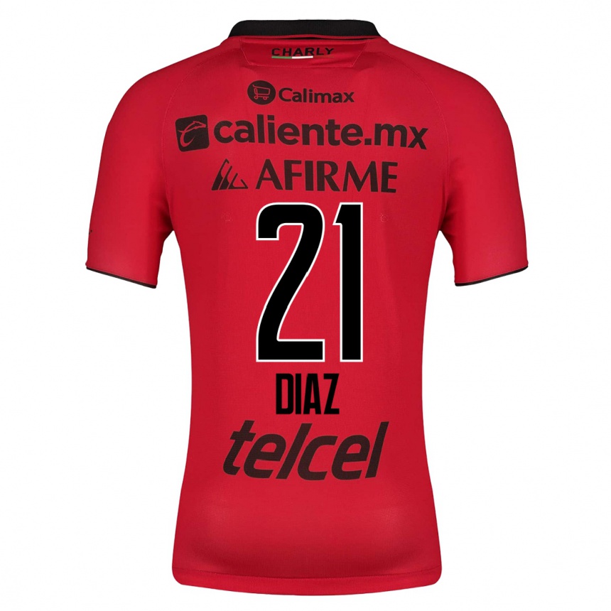 Moteriškas Ricardo Díaz #21 Raudona Namų Marškinėliai 2023/24 T-Shirt