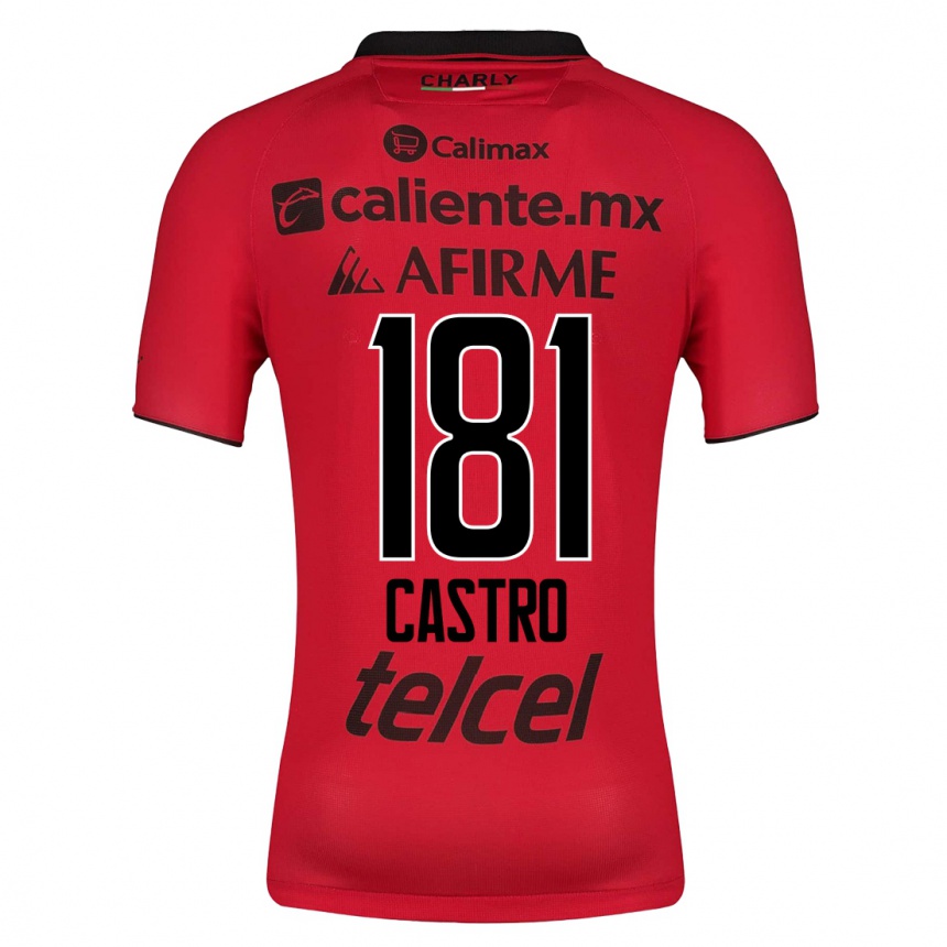 Moteriškas José Castro #181 Raudona Namų Marškinėliai 2023/24 T-Shirt
