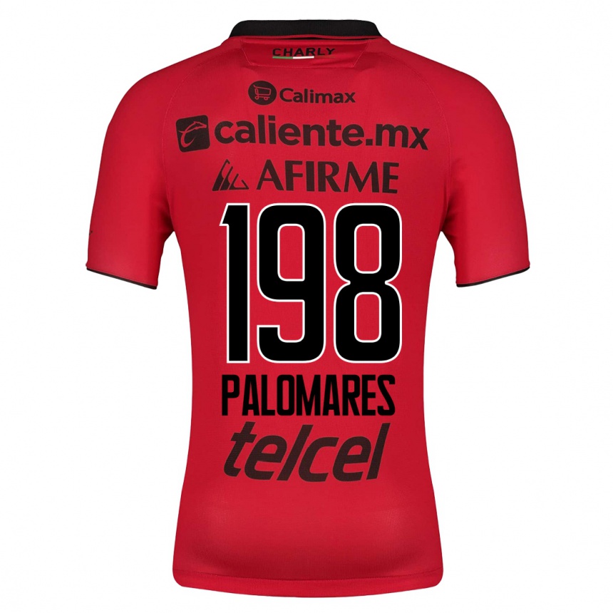 Moteriškas Ramón Palomares #198 Raudona Namų Marškinėliai 2023/24 T-Shirt