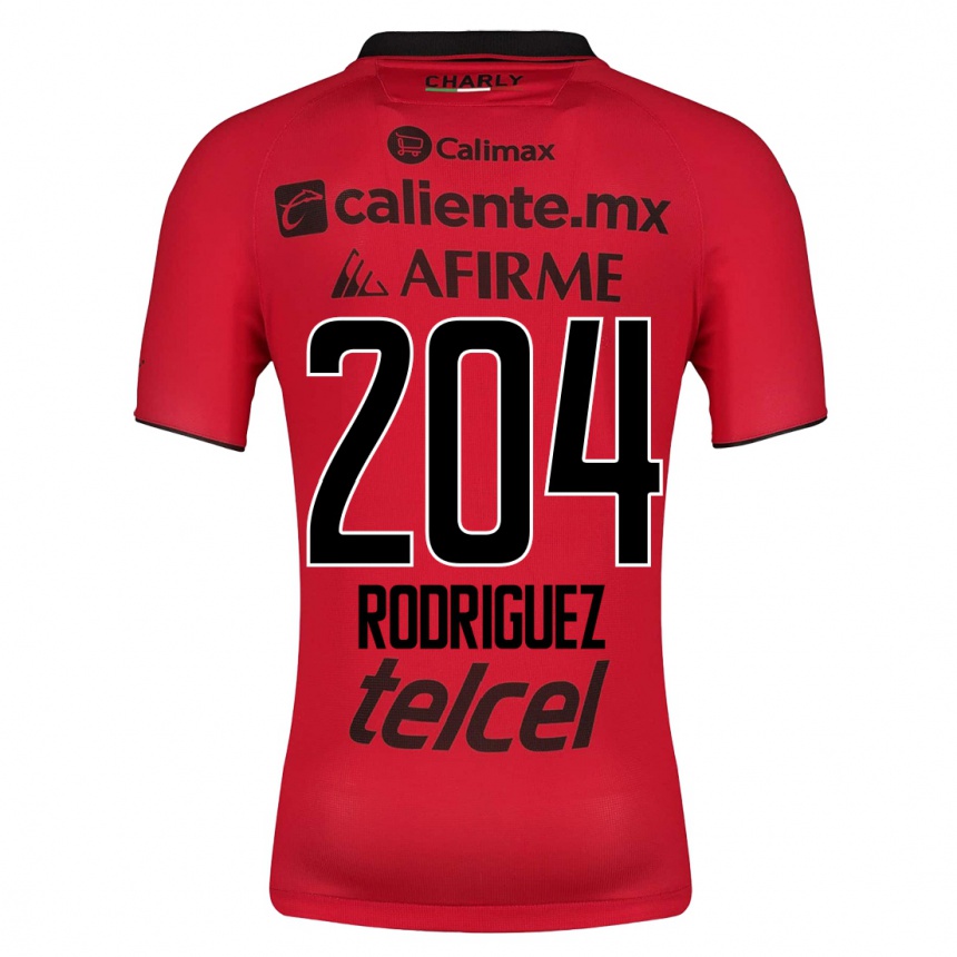 Moteriškas Jesús Rodríguez #204 Raudona Namų Marškinėliai 2023/24 T-Shirt