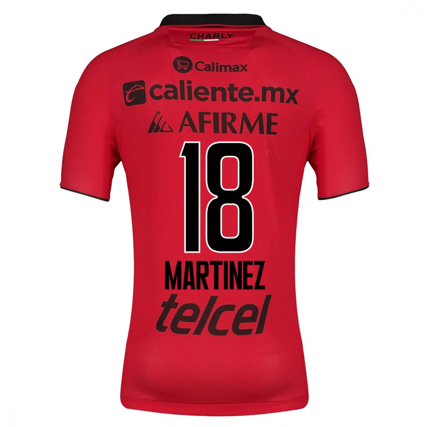 Moteriškas Natividad Martínez #18 Raudona Namų Marškinėliai 2023/24 T-Shirt