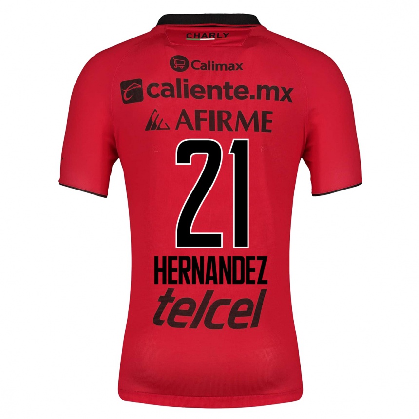 Moteriškas Inglis Hernández #21 Raudona Namų Marškinėliai 2023/24 T-Shirt