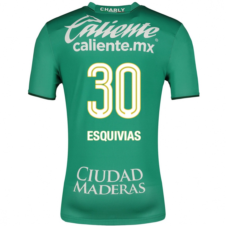 Moteriškas Isabela Esquivias #30 Žalias Namų Marškinėliai 2023/24 T-Shirt