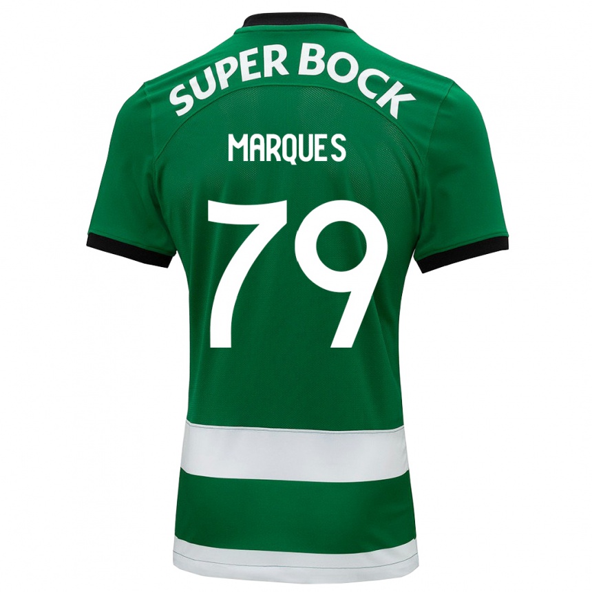 Moteriškas Rodrigo Marquês #79 Žalias Namų Marškinėliai 2023/24 T-Shirt