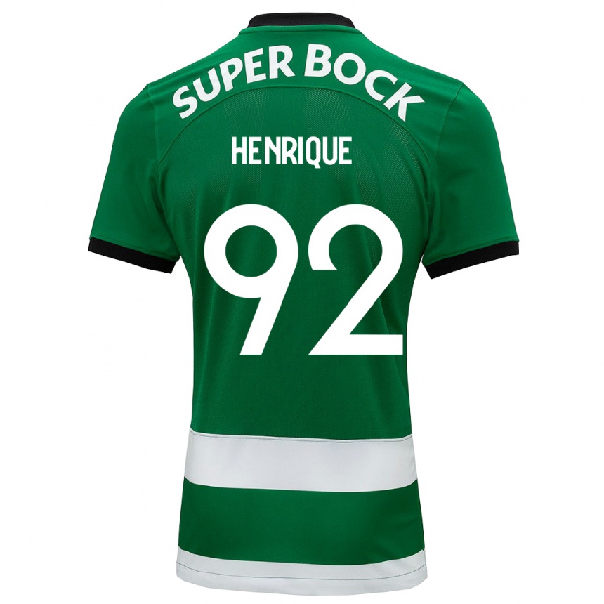 Moteriškas Eduardo Henrique #92 Žalias Namų Marškinėliai 2023/24 T-Shirt