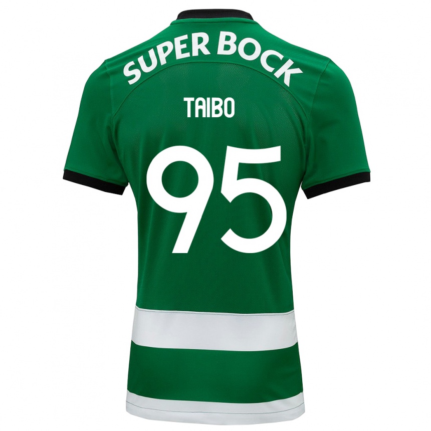 Moteriškas Lucas Taibo #95 Žalias Namų Marškinėliai 2023/24 T-Shirt