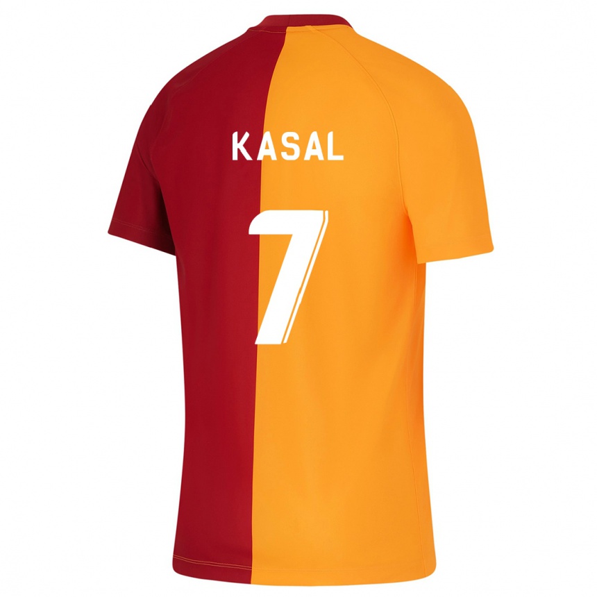 Moteriškas Yasin Kasal #7 Oranžinė Namų Marškinėliai 2023/24 T-Shirt