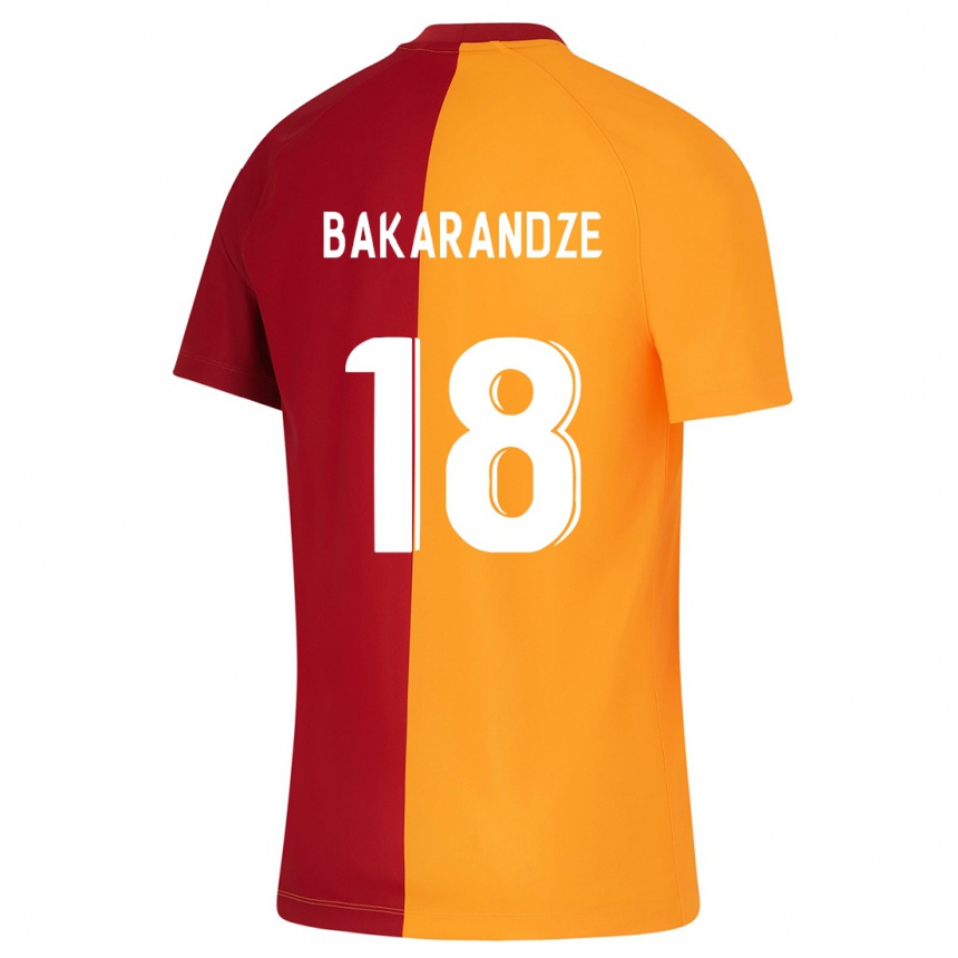 Moteriškas Kristina Bakarandze #18 Oranžinė Namų Marškinėliai 2023/24 T-Shirt