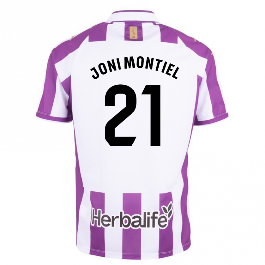 Moteriškas Joni Montiel #21 Violetinė Spalva Namų Marškinėliai 2023/24 T-Shirt