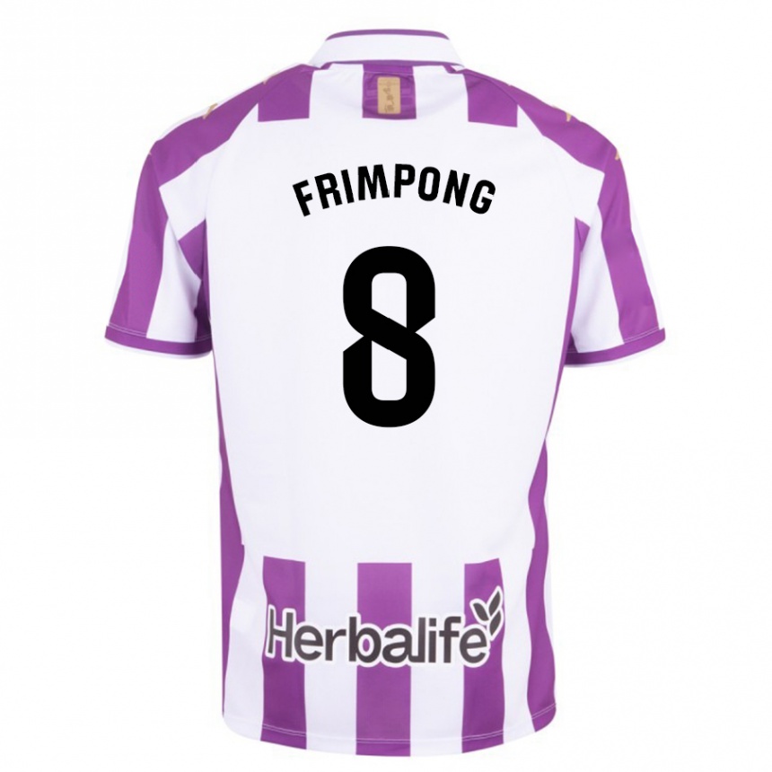 Moteriškas Eugene Frimpong #8 Violetinė Spalva Namų Marškinėliai 2023/24 T-Shirt