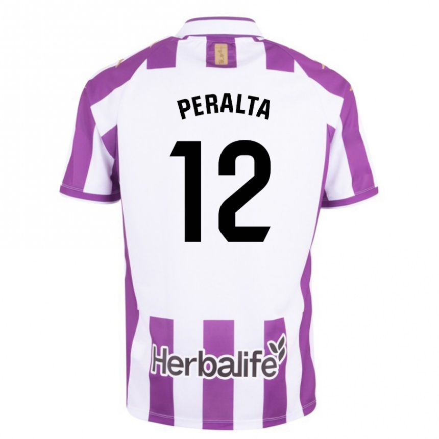 Moteriškas Fernando Peralta #12 Violetinė Spalva Namų Marškinėliai 2023/24 T-Shirt