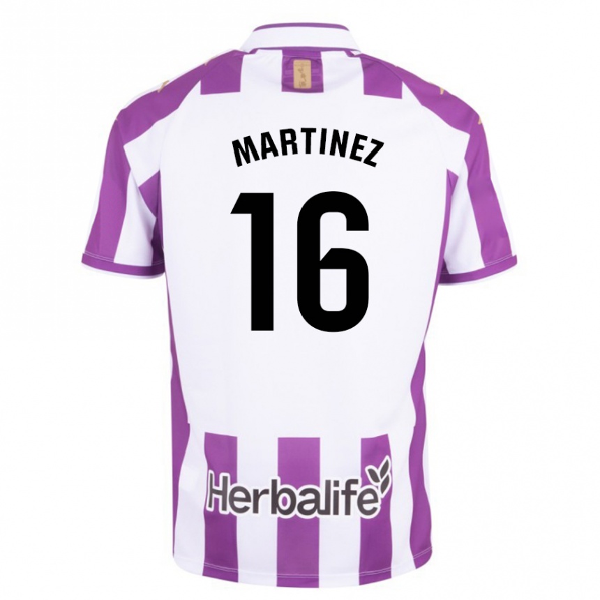 Moteriškas Jesús Martínez #16 Violetinė Spalva Namų Marškinėliai 2023/24 T-Shirt