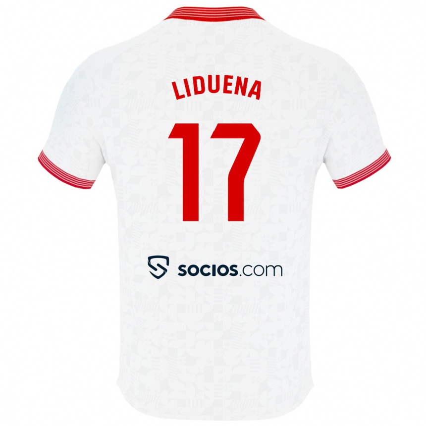 Moteriškas Daniel Lidueña #17 Baltas Namų Marškinėliai 2023/24 T-Shirt