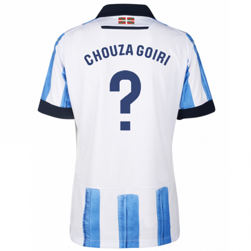 Moteriškas Nicolás Chouza Goiri #0 Mėlyna Balta Namų Marškinėliai 2023/24 T-Shirt