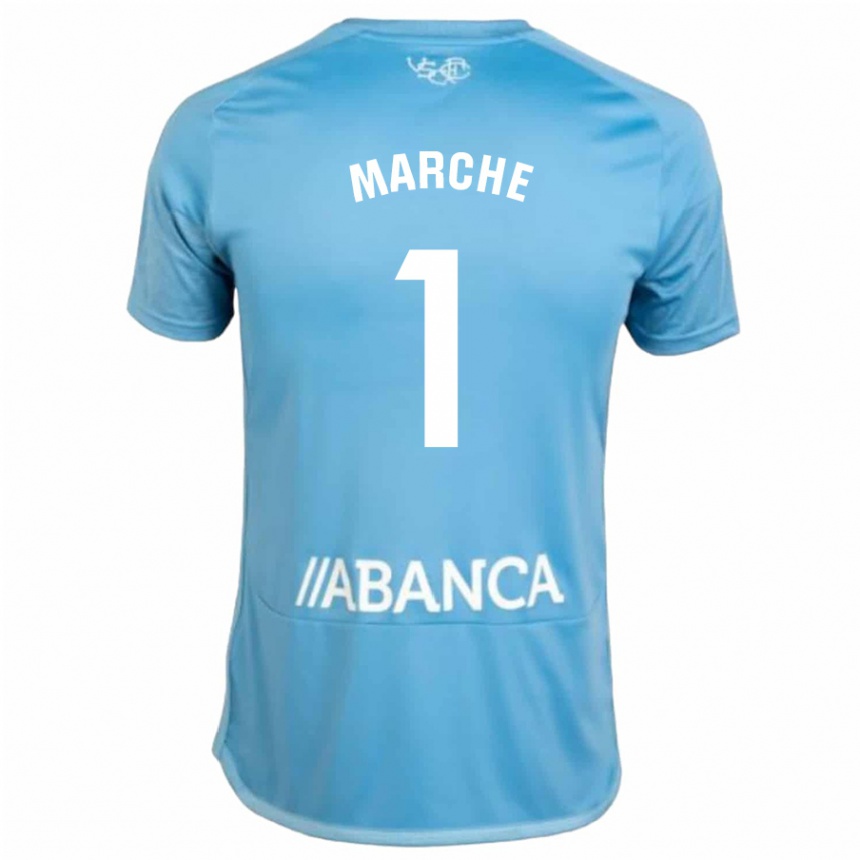 Moteriškas Agustín Marchesín #1 Mėlyna Namų Marškinėliai 2023/24 T-Shirt