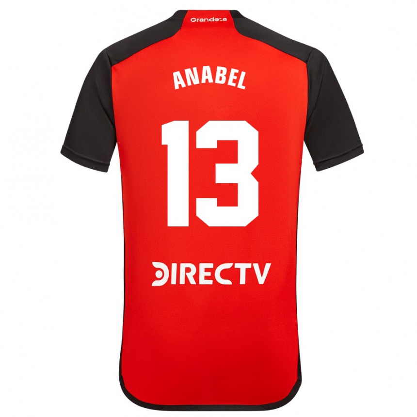 Moteriškas Giuliana Anabel González Ranzuglia #13 Raudona Išvykos Marškinėliai 2023/24 T-Shirt