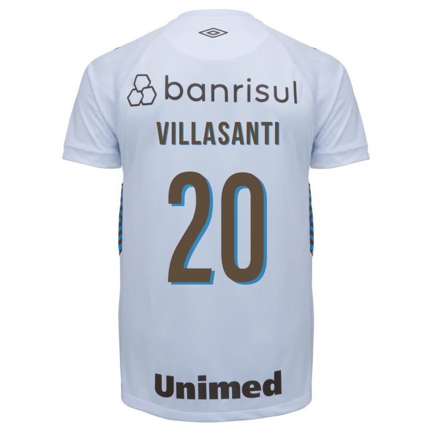 Moteriškas Mathías Villasanti #20 Baltas Išvykos Marškinėliai 2023/24 T-Shirt
