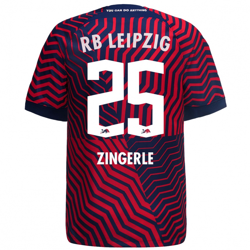 Moteriškas Leopold Zingerle #25 Mėlyna Raudona Išvykos Marškinėliai 2023/24 T-Shirt