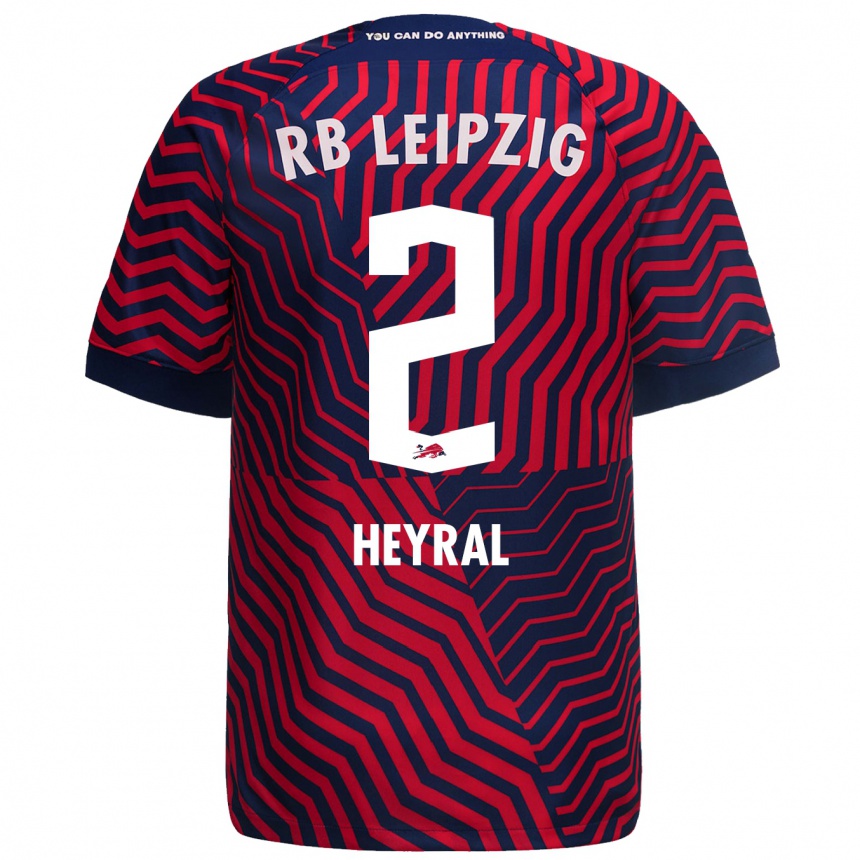 Moteriškas Neo Heyral #2 Mėlyna Raudona Išvykos Marškinėliai 2023/24 T-Shirt