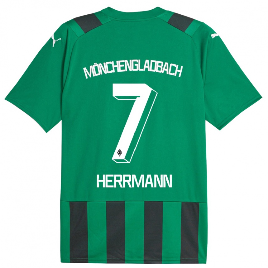 Moteriškas Patrick Herrmann #7 Juoda Žalia Išvykos Marškinėliai 2023/24 T-Shirt