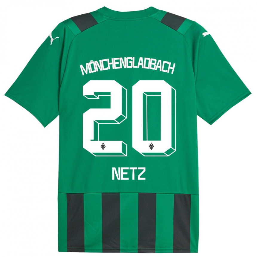 Moteriškas Luca Netz #20 Juoda Žalia Išvykos Marškinėliai 2023/24 T-Shirt