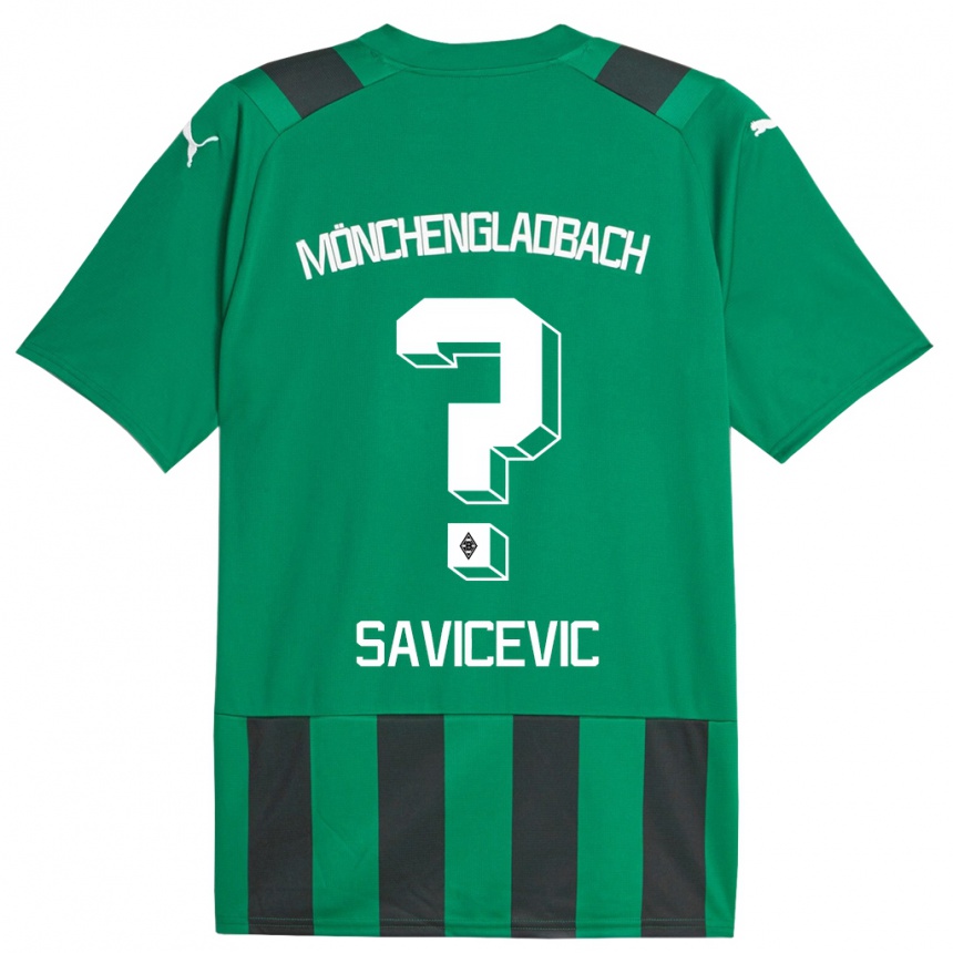 Moteriškas Stefan Savicevic #0 Juoda Žalia Išvykos Marškinėliai 2023/24 T-Shirt
