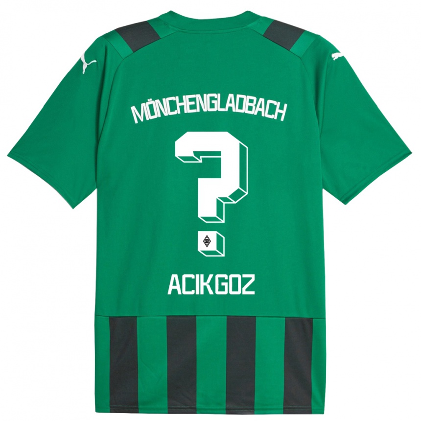 Moteriškas Erdem Acikgöz #0 Juoda Žalia Išvykos Marškinėliai 2023/24 T-Shirt