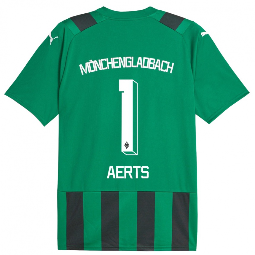 Moteriškas Liv Aerts #1 Juoda Žalia Išvykos Marškinėliai 2023/24 T-Shirt