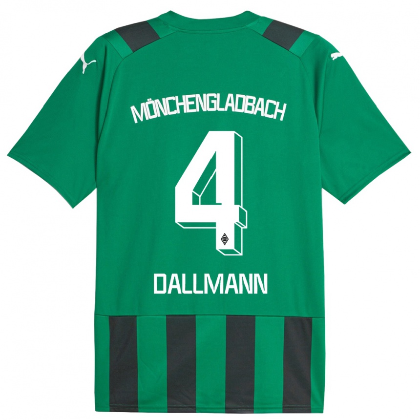 Moteriškas Pauline Dallmann #4 Juoda Žalia Išvykos Marškinėliai 2023/24 T-Shirt