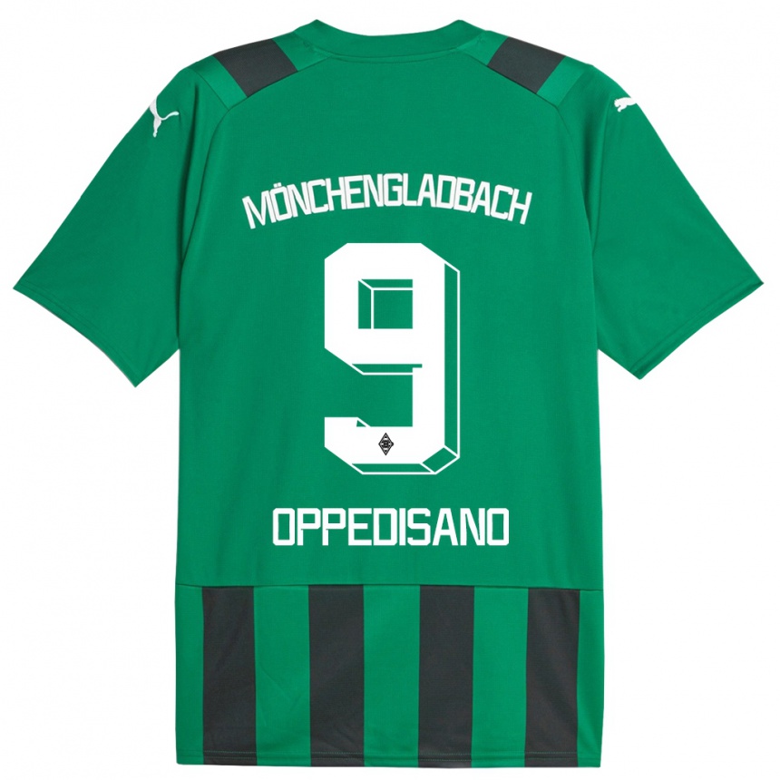 Moteriškas Valentina Oppedisano #9 Juoda Žalia Išvykos Marškinėliai 2023/24 T-Shirt