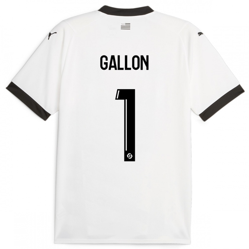 Moteriškas Gauthier Gallon #1 Baltas Išvykos Marškinėliai 2023/24 T-Shirt