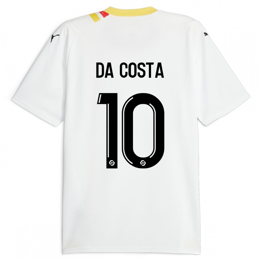 Moteriškas David Pereira Da Costa #10 Juoda Išvykos Marškinėliai 2023/24 T-Shirt