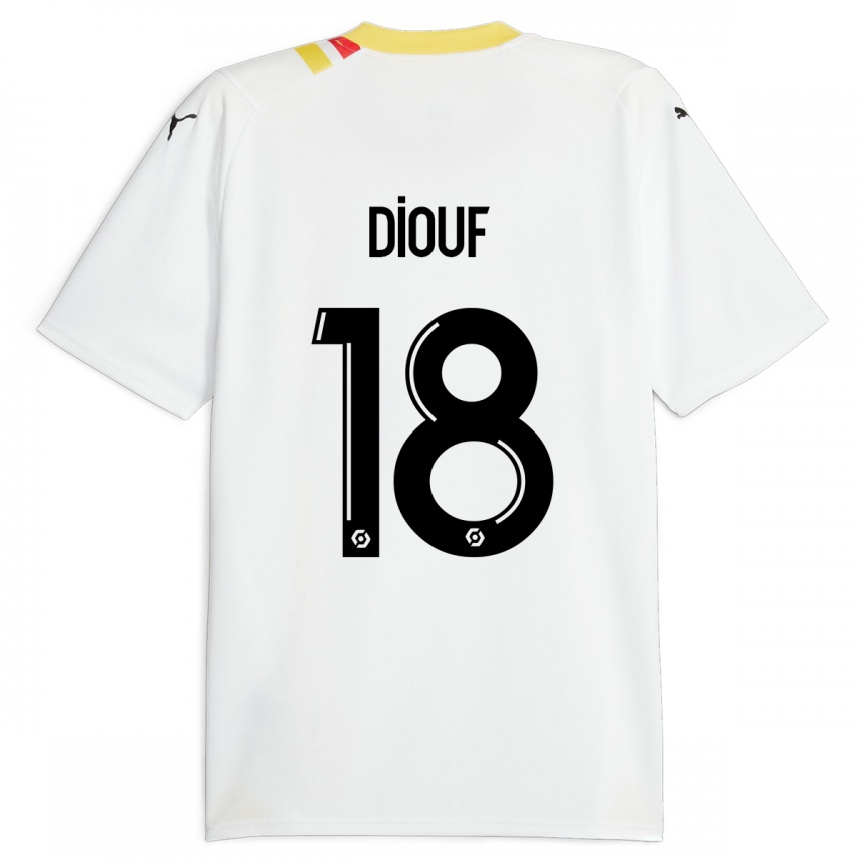 Moteriškas Andy Diouf #18 Juoda Išvykos Marškinėliai 2023/24 T-Shirt