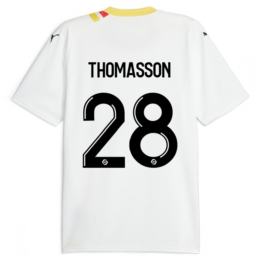 Moteriškas Adrien Thomasson #28 Juoda Išvykos Marškinėliai 2023/24 T-Shirt