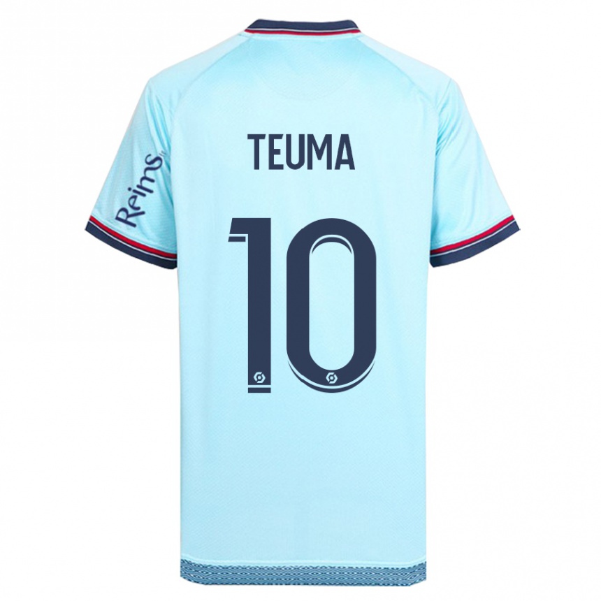 Moteriškas Teddy Teuma #10 Dangaus Mėlynumo Išvykos Marškinėliai 2023/24 T-Shirt