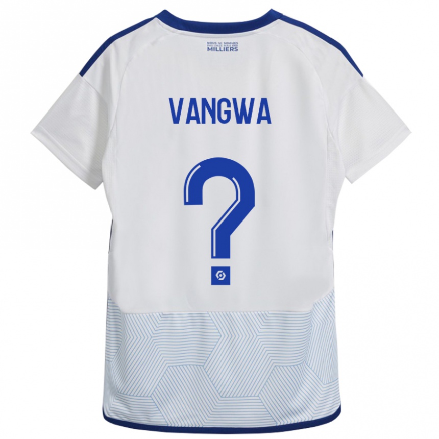 Moteriškas Jilva Vangwa #0 Baltas Išvykos Marškinėliai 2023/24 T-Shirt