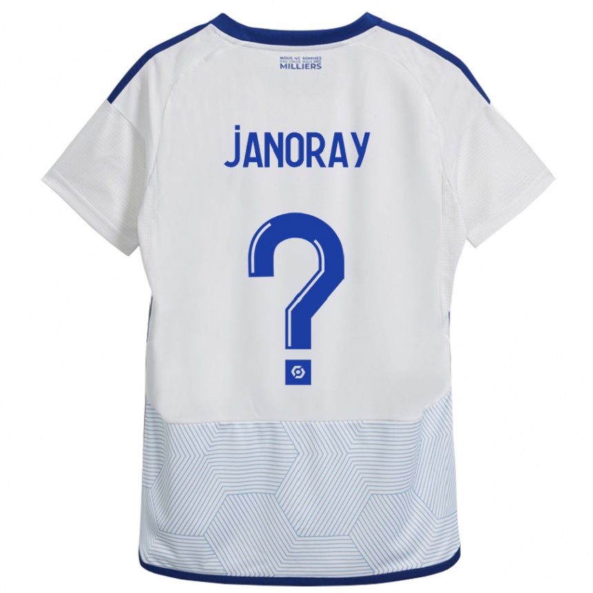 Moteriškas Sacha Janoray #0 Baltas Išvykos Marškinėliai 2023/24 T-Shirt