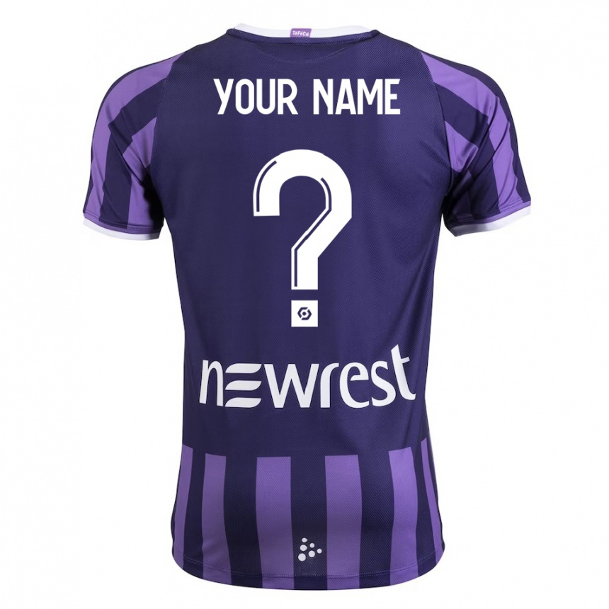 Moteriškas Jūsų Vardas #0 Violetinė Spalva Išvykos Marškinėliai 2023/24 T-Shirt