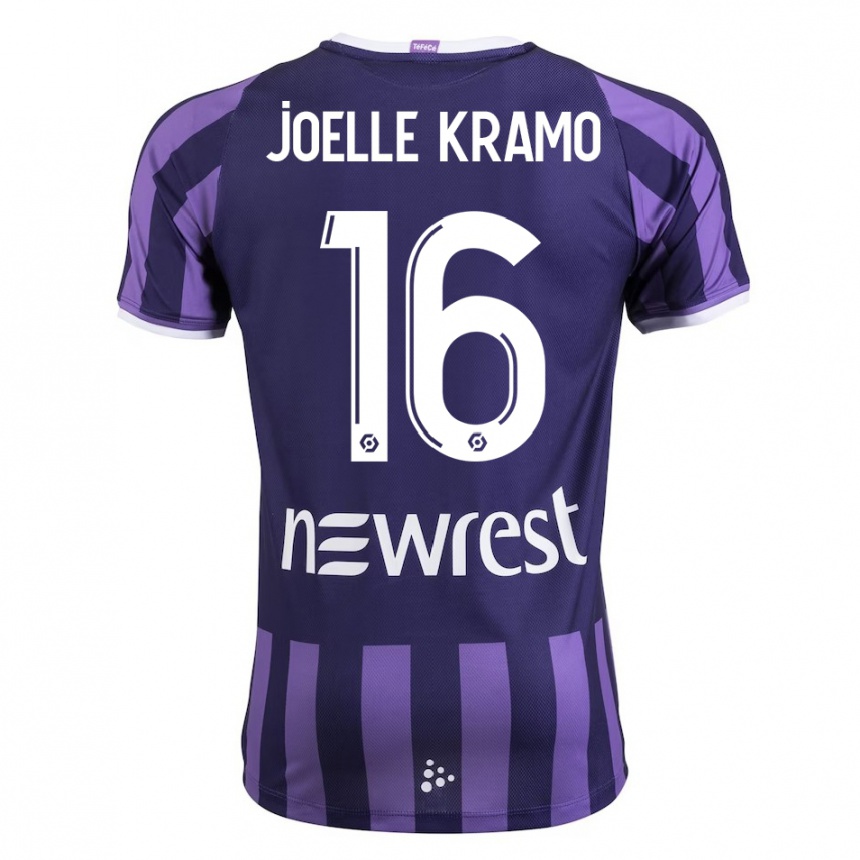 Moteriškas Marie Joelle Kramo #16 Violetinė Spalva Išvykos Marškinėliai 2023/24 T-Shirt