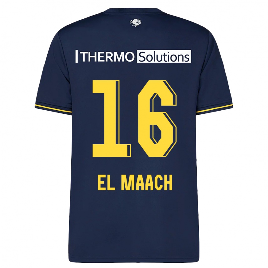 Moteriškas Issam El Maach #16 Karinis Jūrų Laivynas Išvykos Marškinėliai 2023/24 T-Shirt