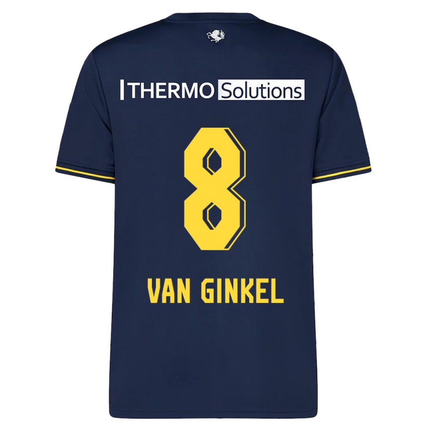 Moteriškas Danique Van Ginkel #8 Karinis Jūrų Laivynas Išvykos Marškinėliai 2023/24 T-Shirt