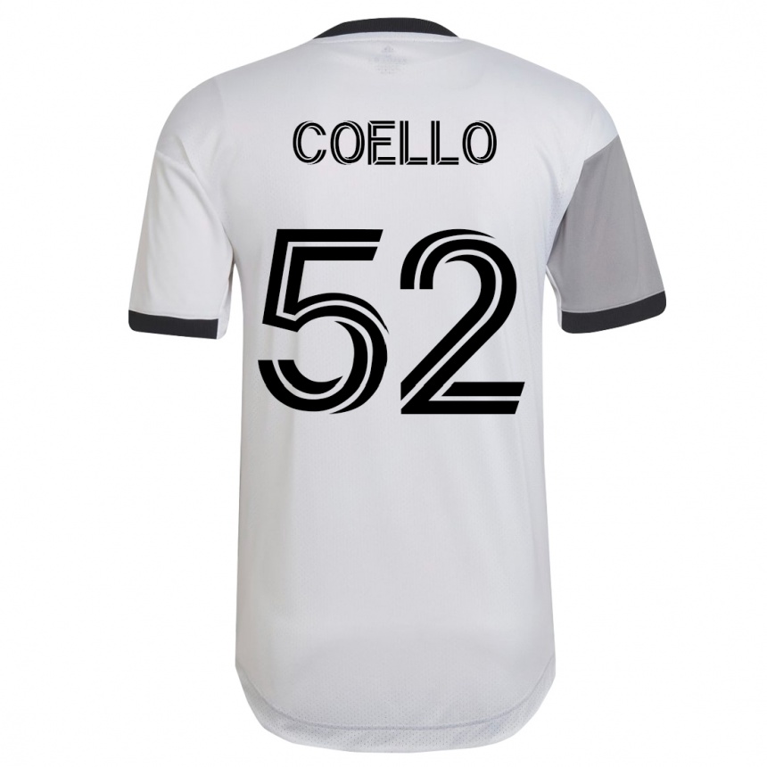 Moteriškas Alonso Coello #52 Baltas Išvykos Marškinėliai 2023/24 T-Shirt