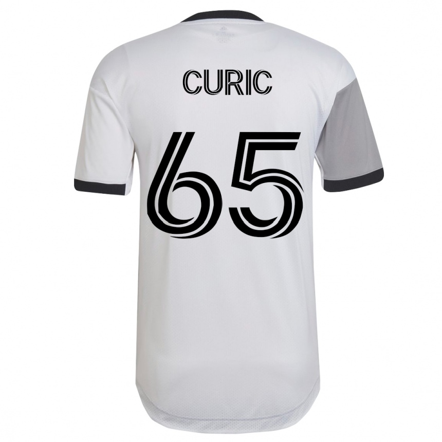 Moteriškas Antony Curic #65 Baltas Išvykos Marškinėliai 2023/24 T-Shirt