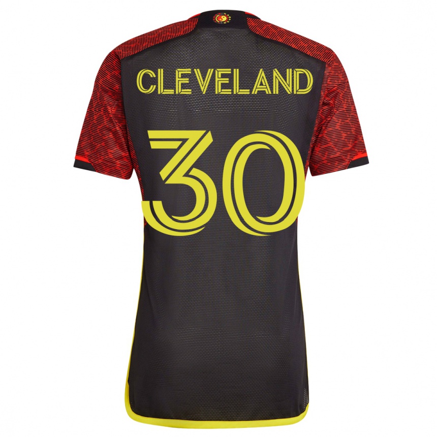 Moteriškas Stefan Cleveland #30 Oranžinė Išvykos Marškinėliai 2023/24 T-Shirt