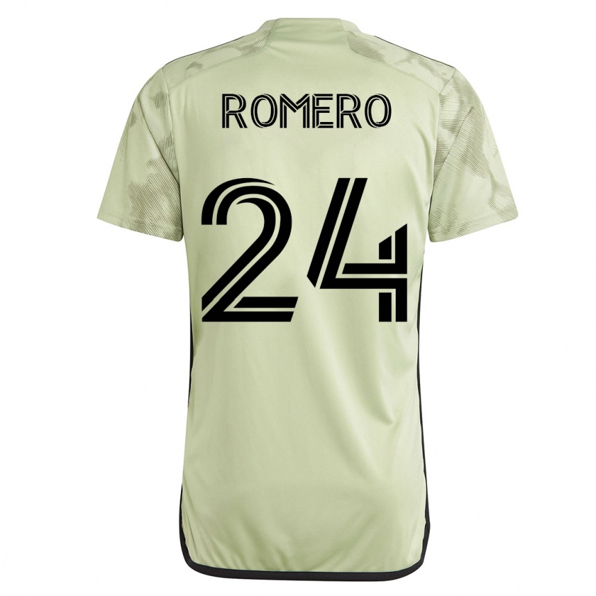 Moteriškas Javen Romero #24 Žalias Išvykos Marškinėliai 2023/24 T-Shirt