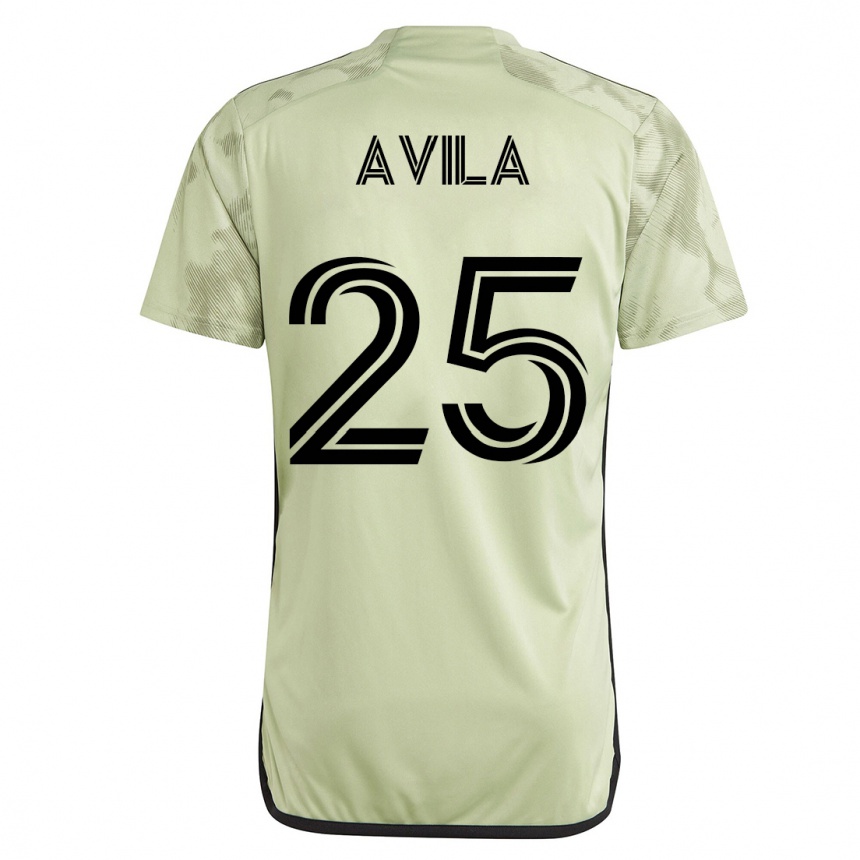 Moteriškas Armando Avila #25 Žalias Išvykos Marškinėliai 2023/24 T-Shirt