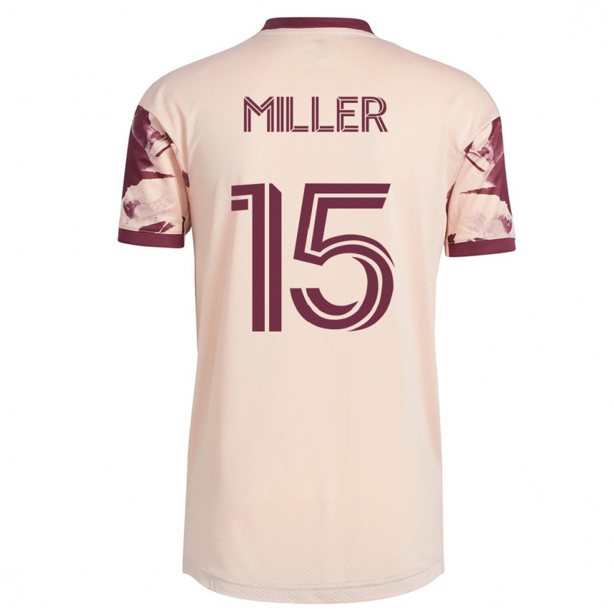Moteriškas Eric Miller #15 Beveik Baltas Išvykos Marškinėliai 2023/24 T-Shirt