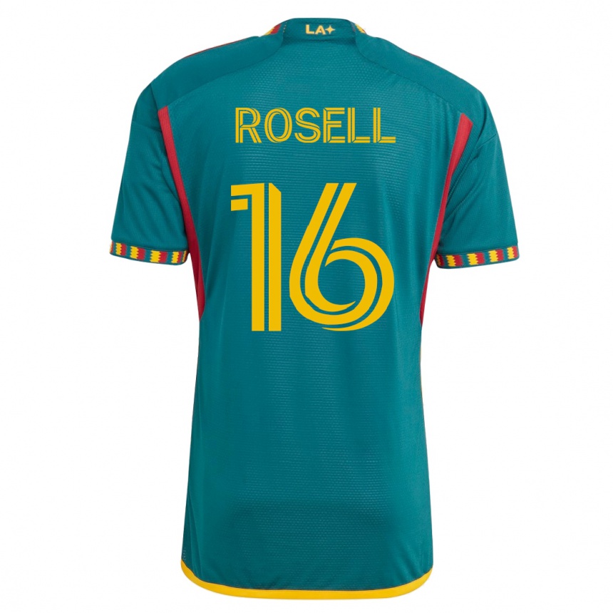 Moteriškas Uri Rosell #16 Žalias Išvykos Marškinėliai 2023/24 T-Shirt