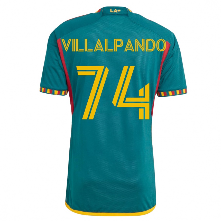 Moteriškas Sergio Villalpando #74 Žalias Išvykos Marškinėliai 2023/24 T-Shirt